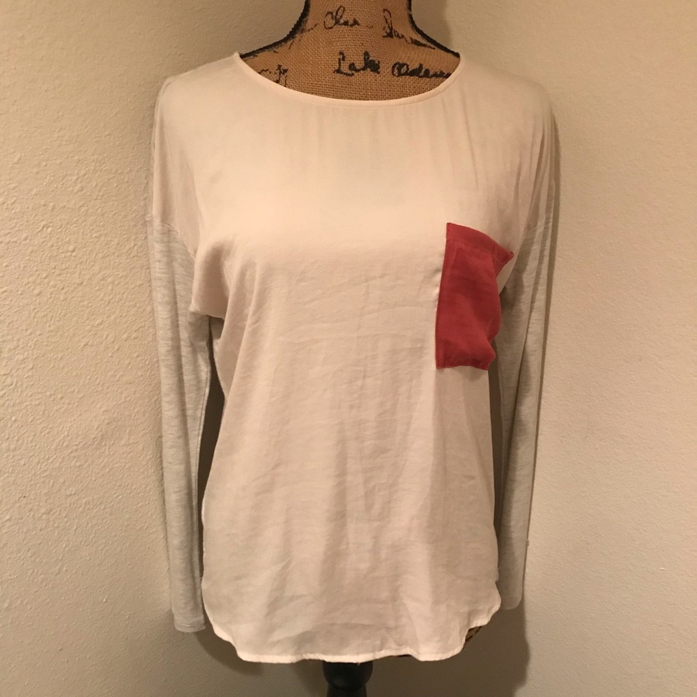 Anthropologie Dolan Mixed Media long sleeve Tee-XS